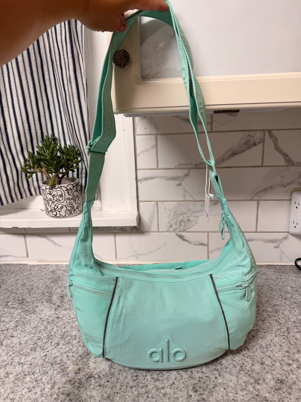 ALO Yoga Mint Green Crossbody Shoulder Bag